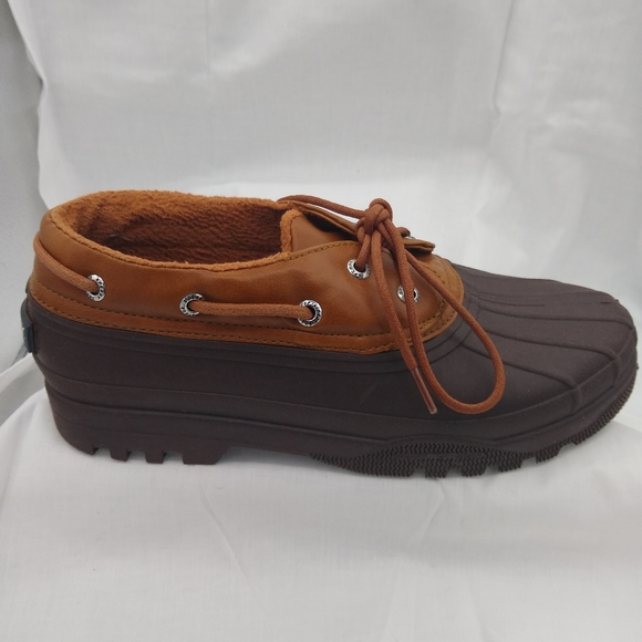 SPERRY Womens 8.5M Brown Duckling TopSider LeatherRubber Ankle LaceUp Boot - Picture 6 of 11
